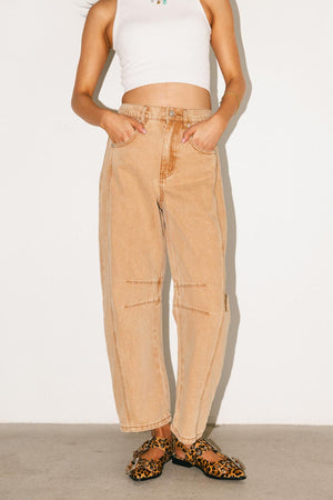 Lisette Barrel Jean in Rust - FINAL SALE