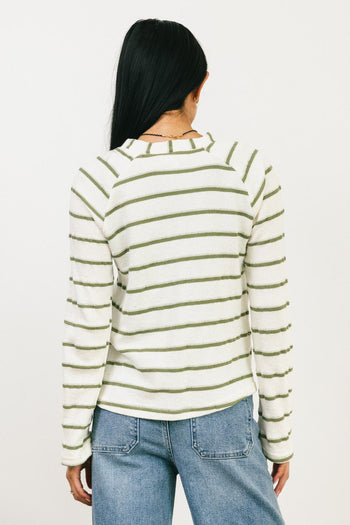 Knit top in sage 