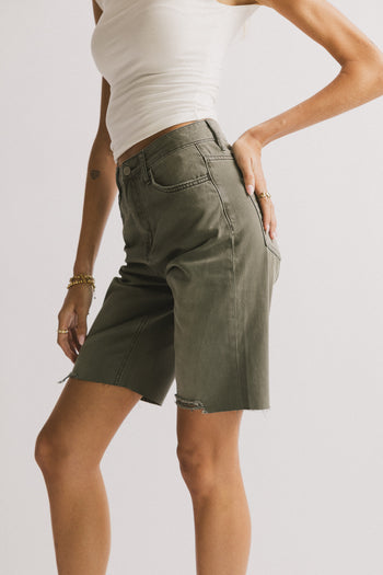 Green Bermuda Shorts