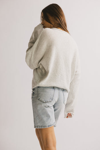 long sleeve grey cardigan