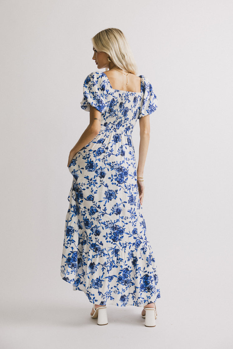 PREORDER Mellanie Floral Maxi Dress in Blue