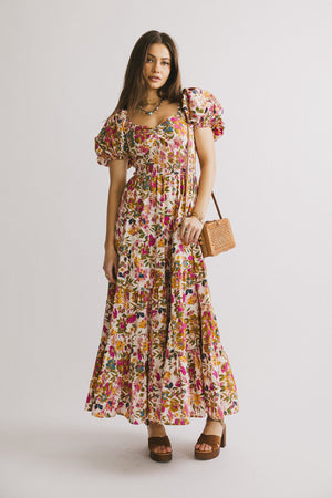 Amanda Lace Trim Maxi Dress in Sage