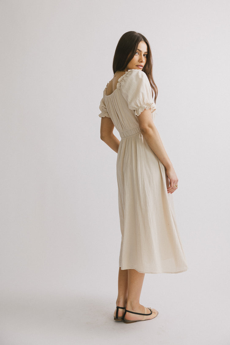 short puff sleeve dress