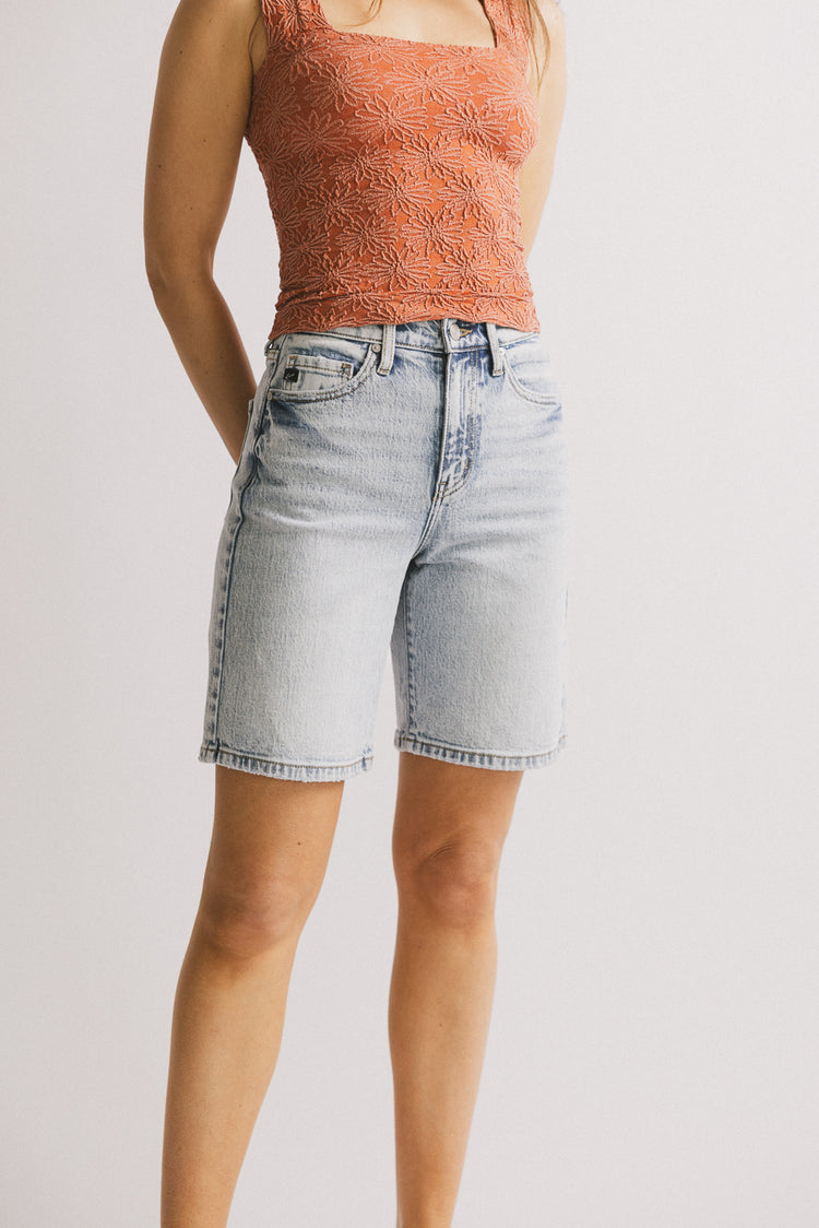 light wash bermudas