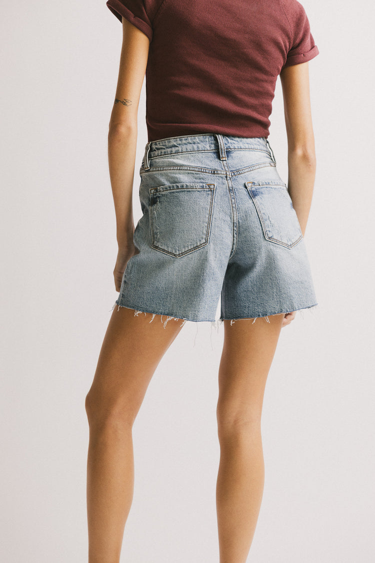 two back pockets on shorts