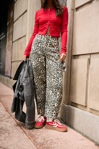 Jean in Leopard