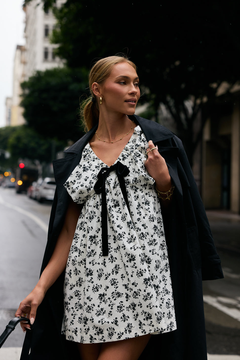 Margot Floral Babydoll Dress