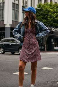 floral mini dress