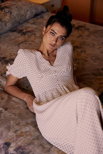 Janae Polka Dot Midi Dress - FINAL SALE