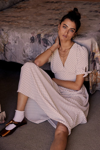 Janae Polka Dot Midi Dress - FINAL SALE