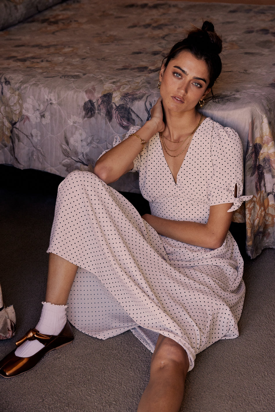 Polka Dot Midi Dresses