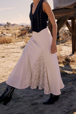 Samantha Maxi Skirt in Cream