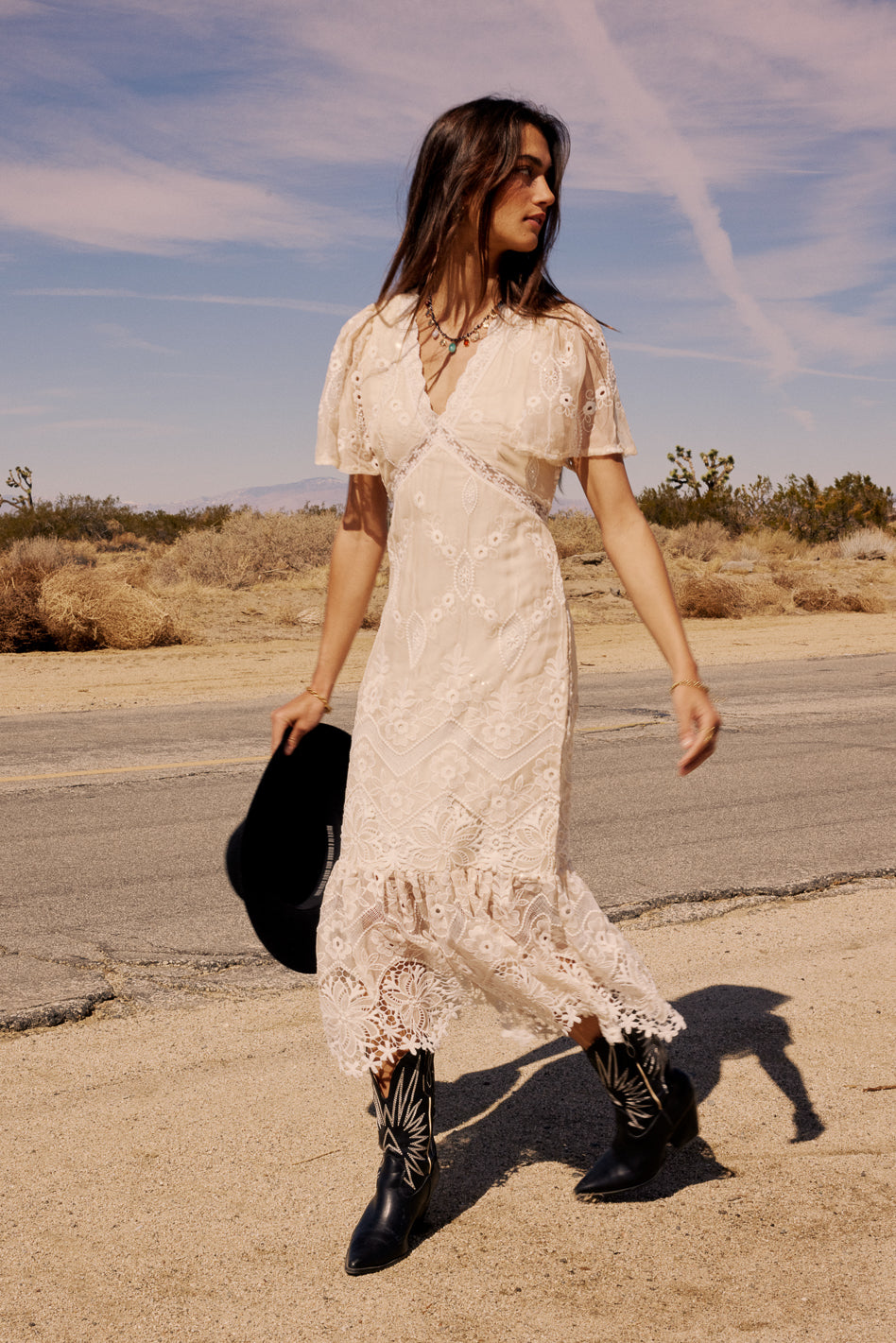 Maxene Embroidered Midi Dress - FINAL SALE Maxene Embroidered Midi Dress - FINAL SALE