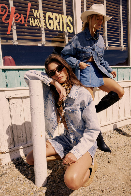 Jill Light Wash Denim Jacket