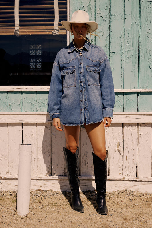 oversized denim jacket