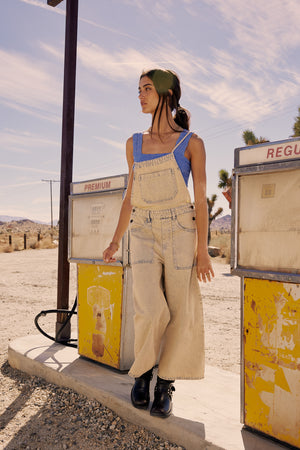 Miller Light Wash Overalls