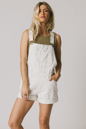 floral shortalls