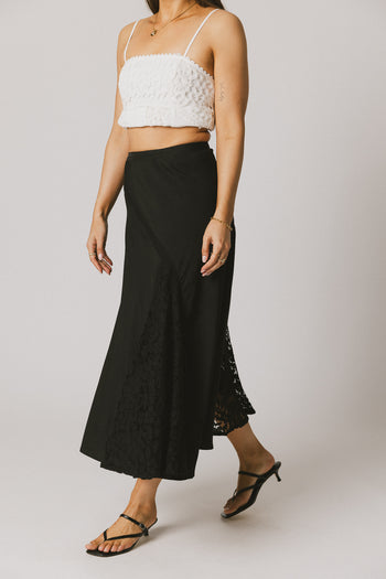 womens black maxi skirt