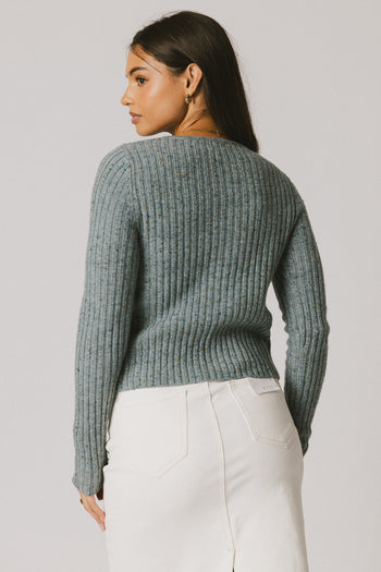 Hellen Knit Cardigan in Blue