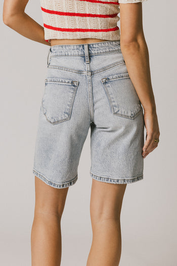 Quinn Light Wash Bermuda Shorts - FINAL SALE