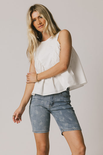 Alexsis Floral Denim Shorts - FINAL SALE