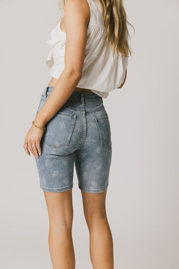 Alexsis Floral Denim Shorts - FINAL SALE