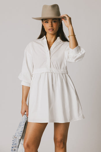collared long sleeve dress