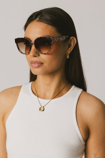 Oversized tortoise shell sunglasses