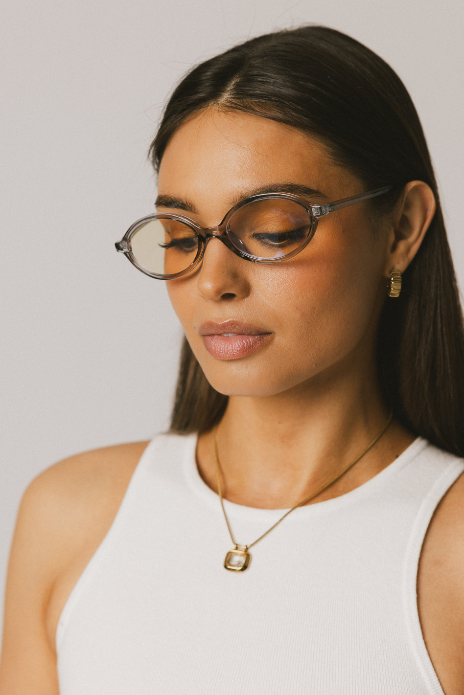 Miu Miu oval glass dupe