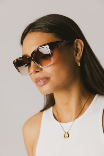 oversized brown sunglasses