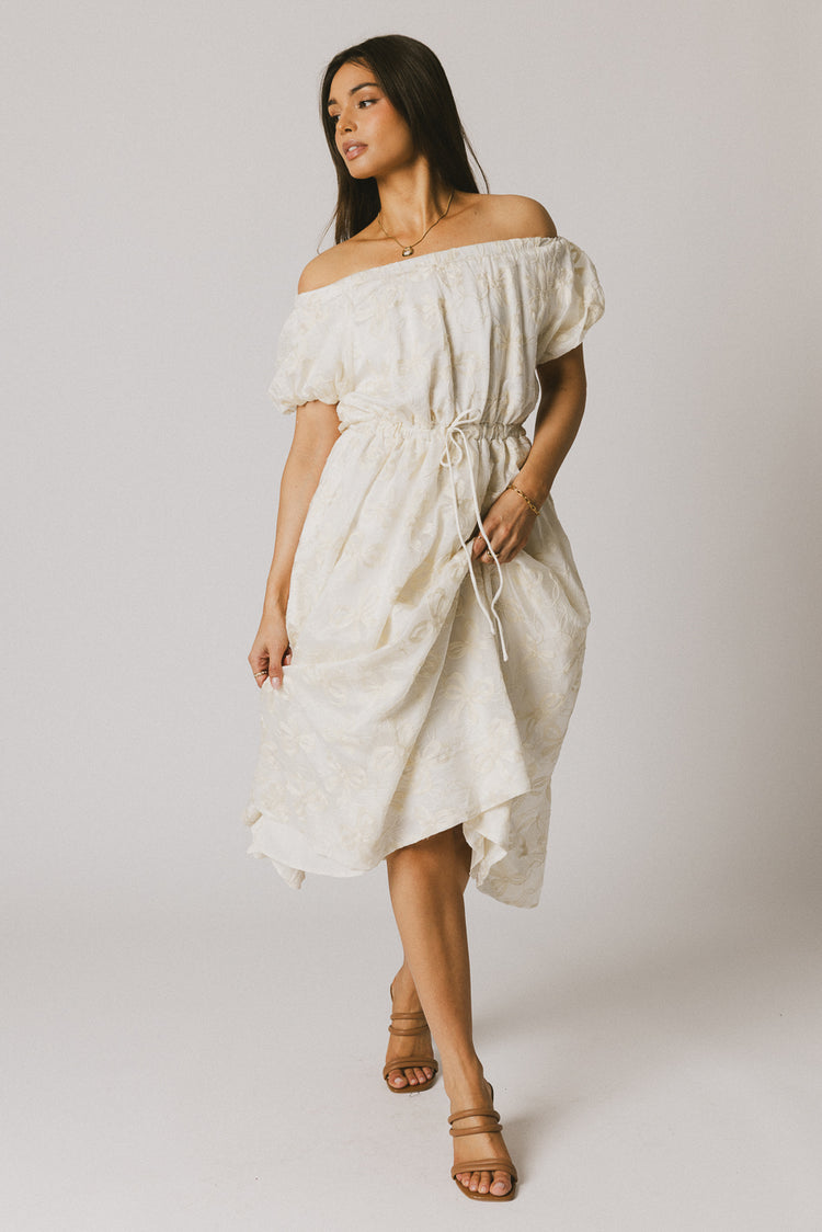 fully lined white dress