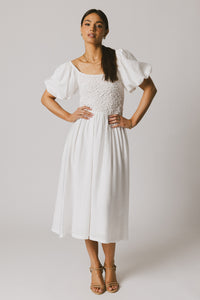 White Smocked Dress