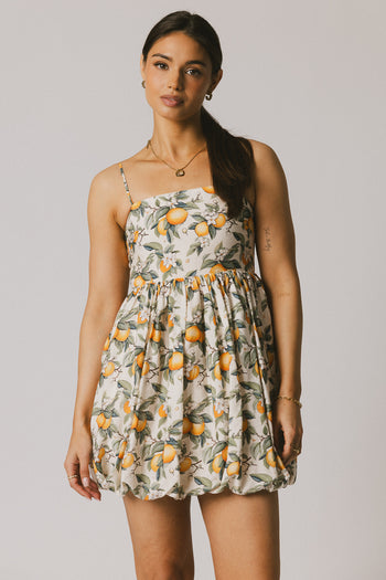 spring citrus dress