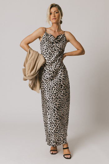 sleeveless leopard dress 