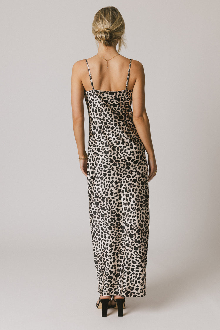 adjustable straps maxi dress 