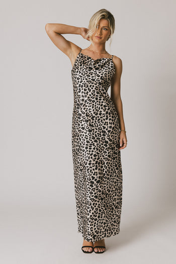 sleeveless leopard dress 