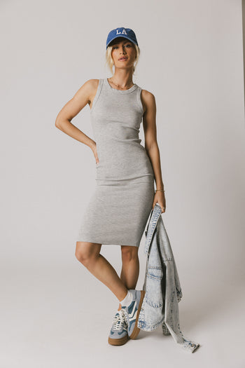 heather grey dress