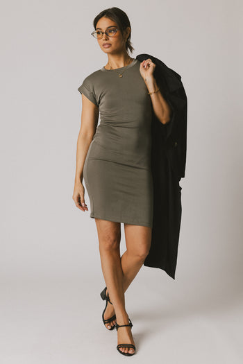 olive tee shirt dress