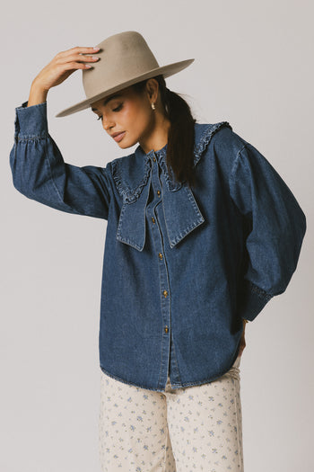 DENIM BUTTON UP