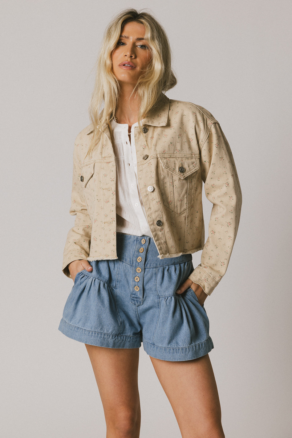 Dakota Floral Denim Jacket