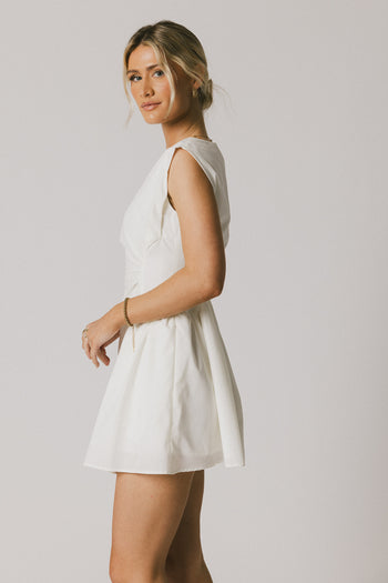 sleeveless mini dress