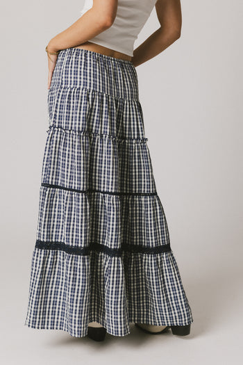 tiered maxi skirt