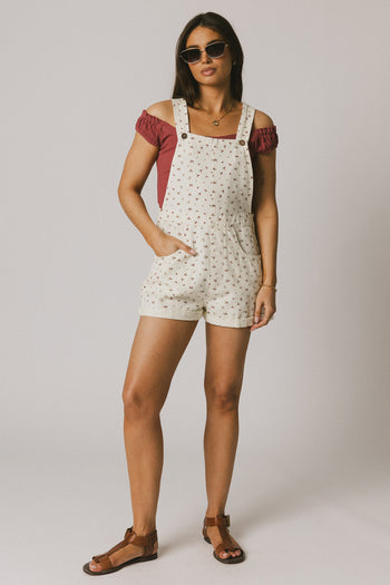 CREAM DENIM OVERALLS 