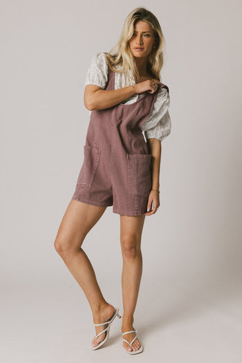 COLORED DENIM OVERALLS