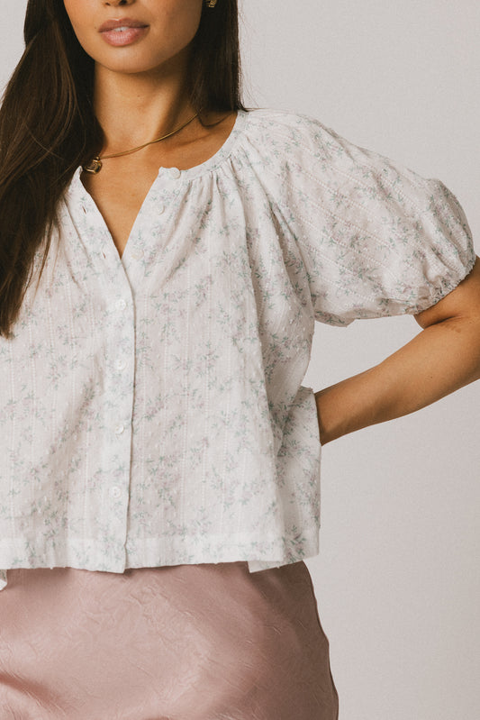 lavender floral blouse 