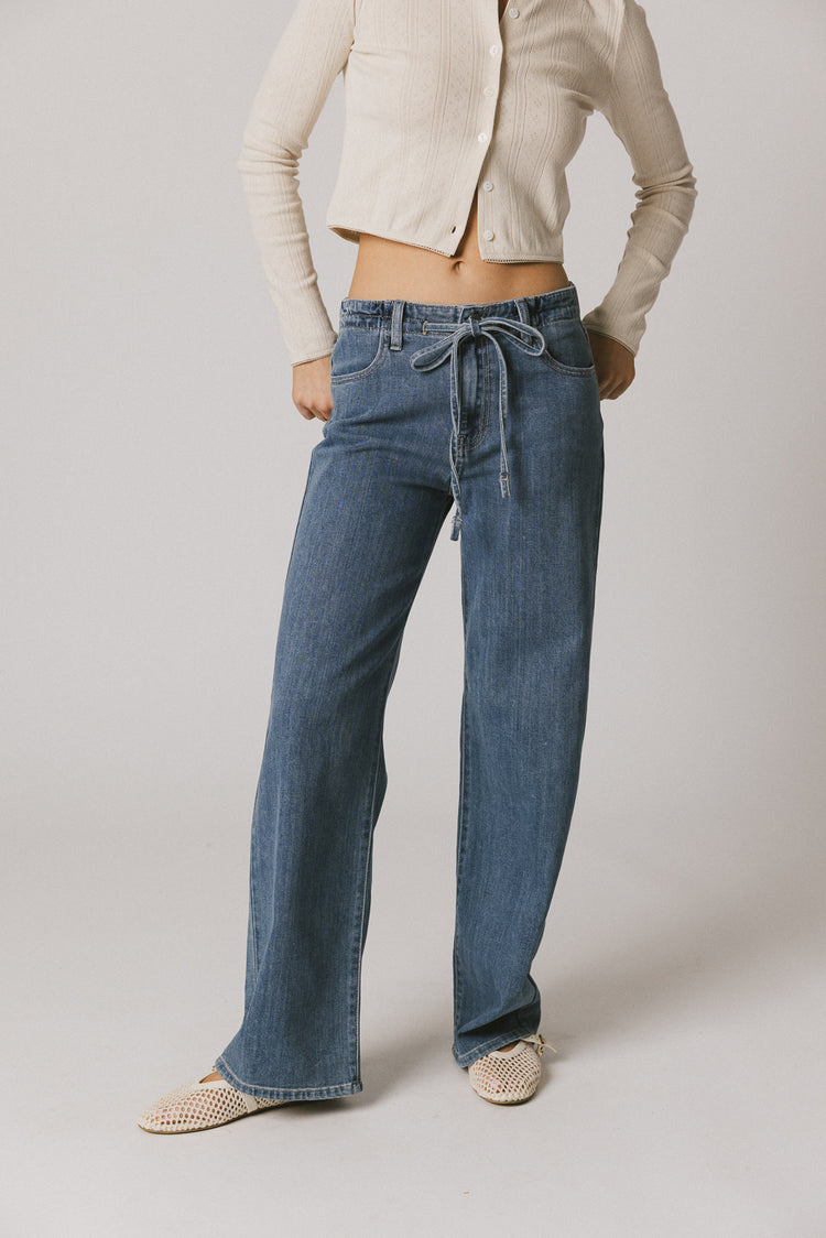 medium wash denim