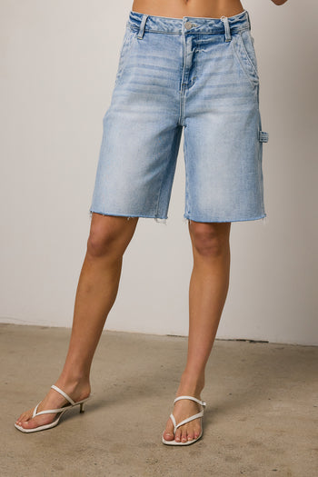 baggy denim shorts