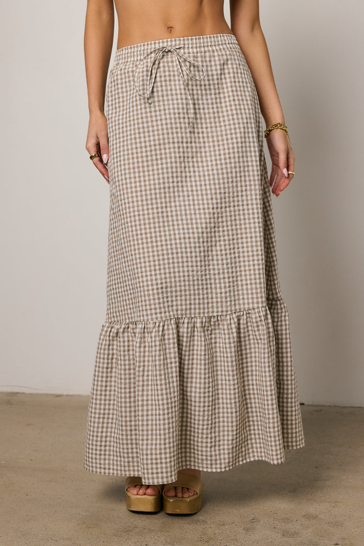 gingham skirt