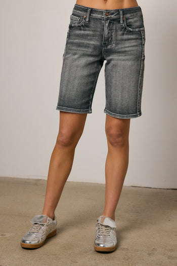 mid rise bermuda shorts