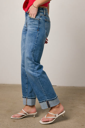 medium wash denim